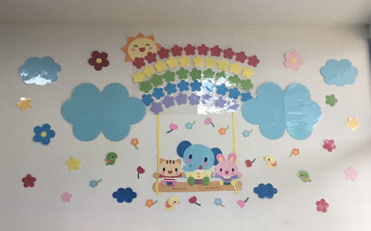 保育士さん向け！画用紙で壁紙作成ます プリプリなどを使って壁紙を作っている方、代わりに作ります。 イメージ3