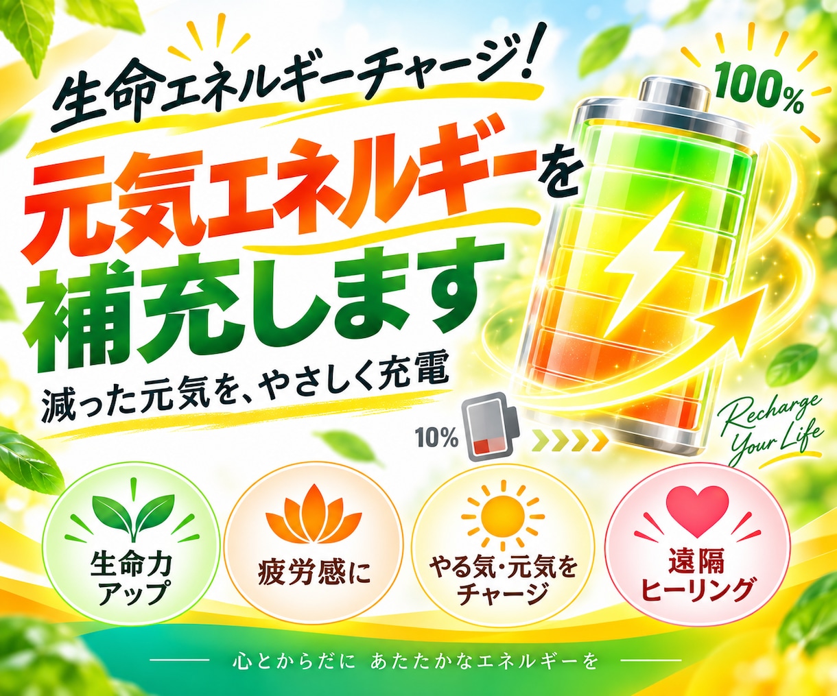 生命エネルギーチャージ！元気エネルギーを補充します よりしっかりエネルギーを補える内容へ、パワーアップしました！ イメージ1