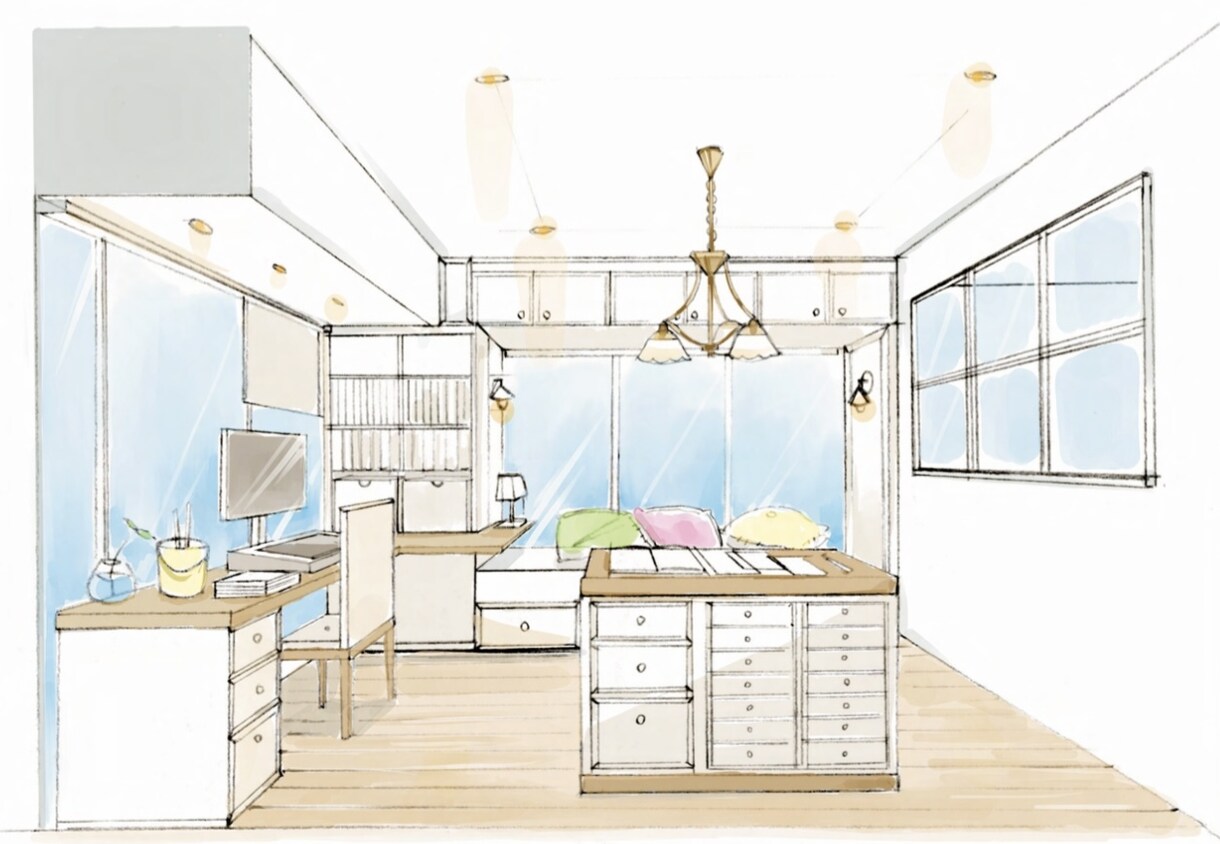 建築パース作成します 手書き建築パースを作成します！水彩風、手書き風、デジタルなど イメージ6