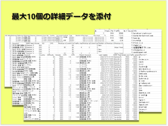 SEO対策43項目を分析！改善アドバイス致します 内部対策・外部対策・競合サイト3つ調査でやるべき事が明確に！ イメージ5