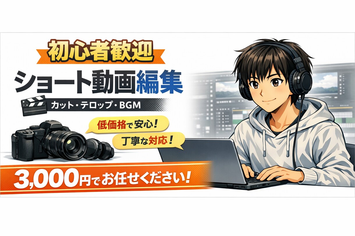 格安！YouTube動画のカット編集のみ承ります 初心者でも安心の丁寧サポート編集 イメージ1