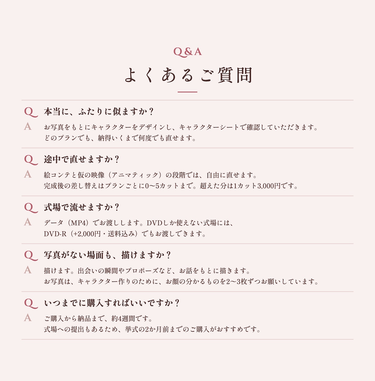 結婚式オープニングムービーをアニメで作ります ふたりのなれそめを、写真に残っていない場面まで イメージ7