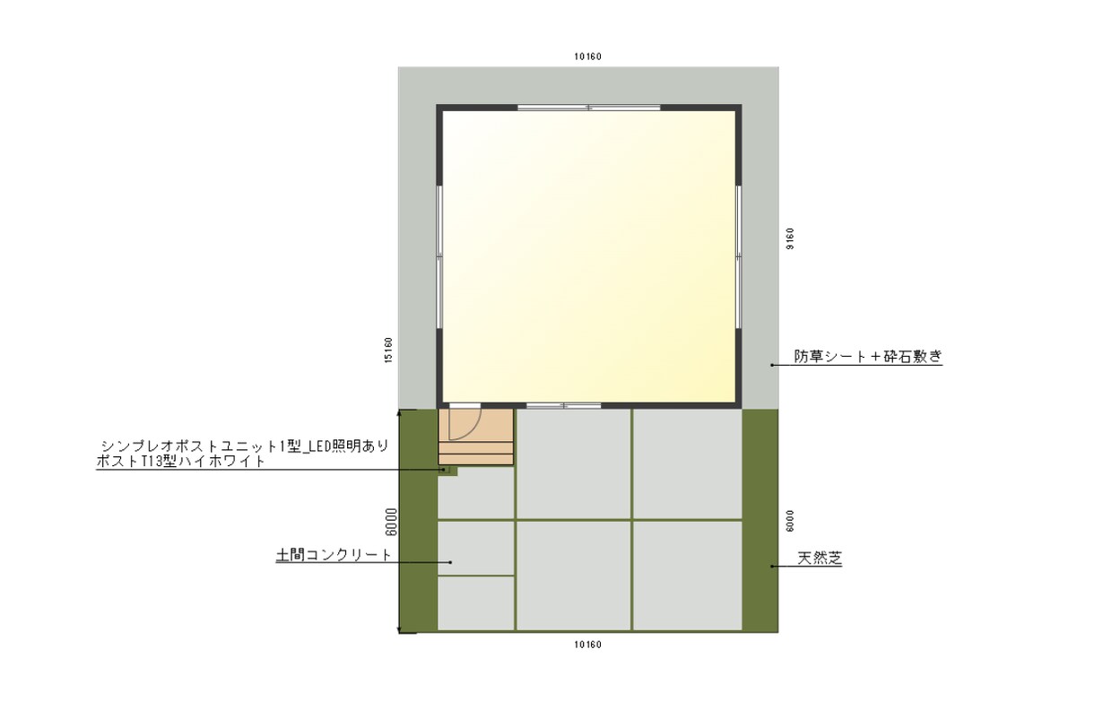 外構工事の平面図＆パース作成します シンプルな外構工事の平面図とパースを作成 イメージ8