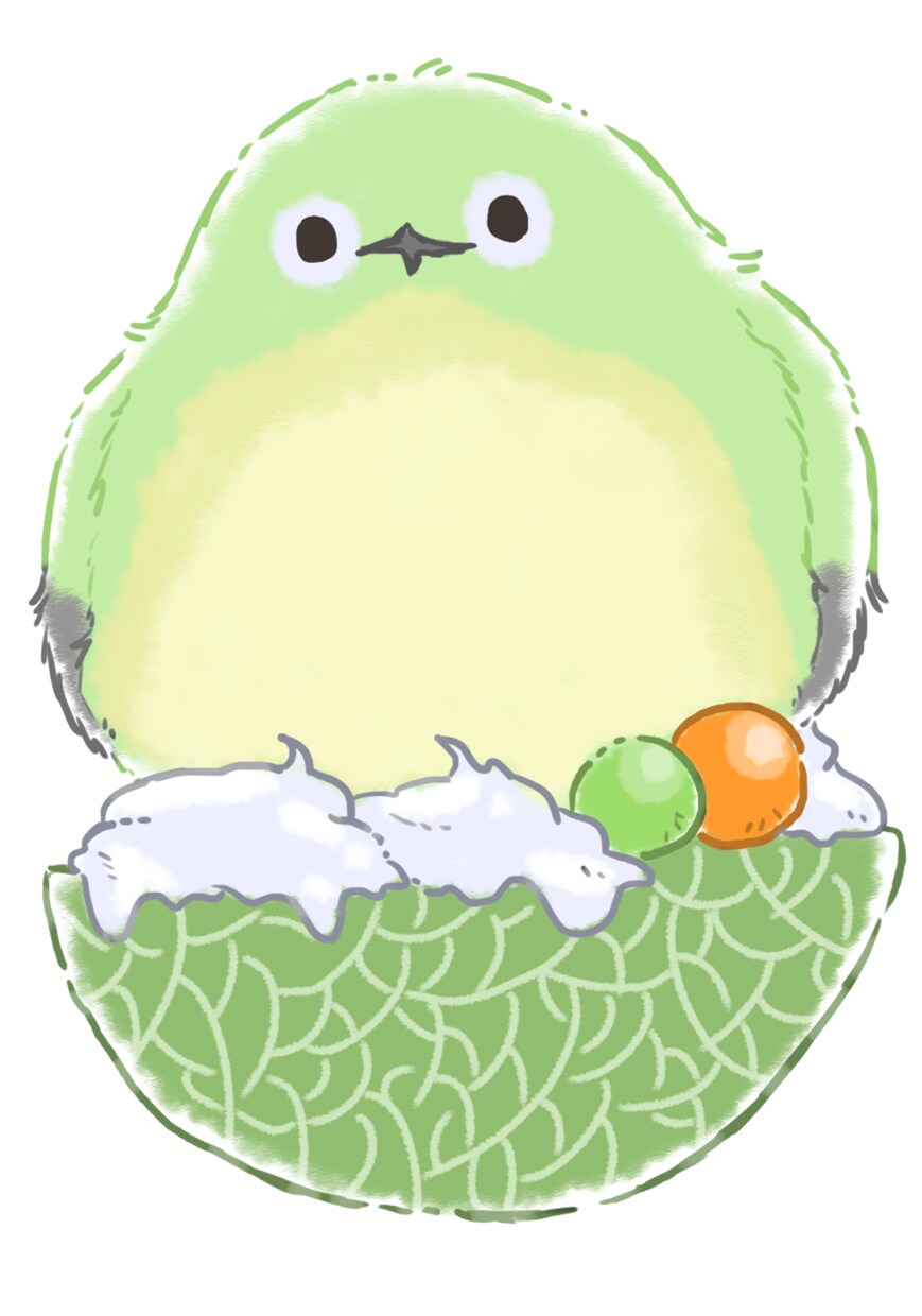 デフォルメした鳥ちゃんをトッピングします ケーキやお菓子の上にお好きな鳥ちゃんを乗せたイラストです! イメージ9