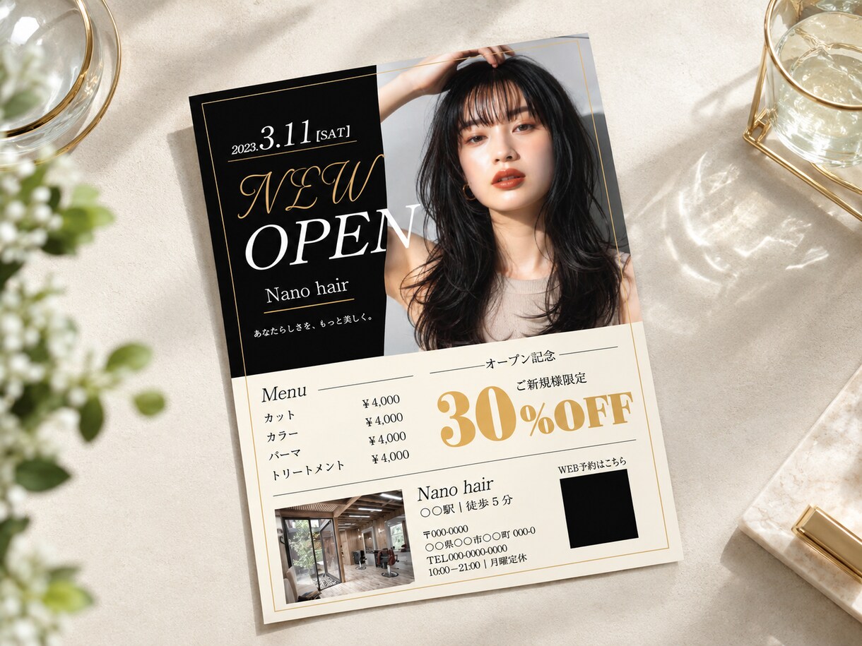 お客様に寄り添い、伝わるチラシを制作いたします お店や商品・イベントの宣伝・告知等、お気軽にご相談ください！ イメージ3