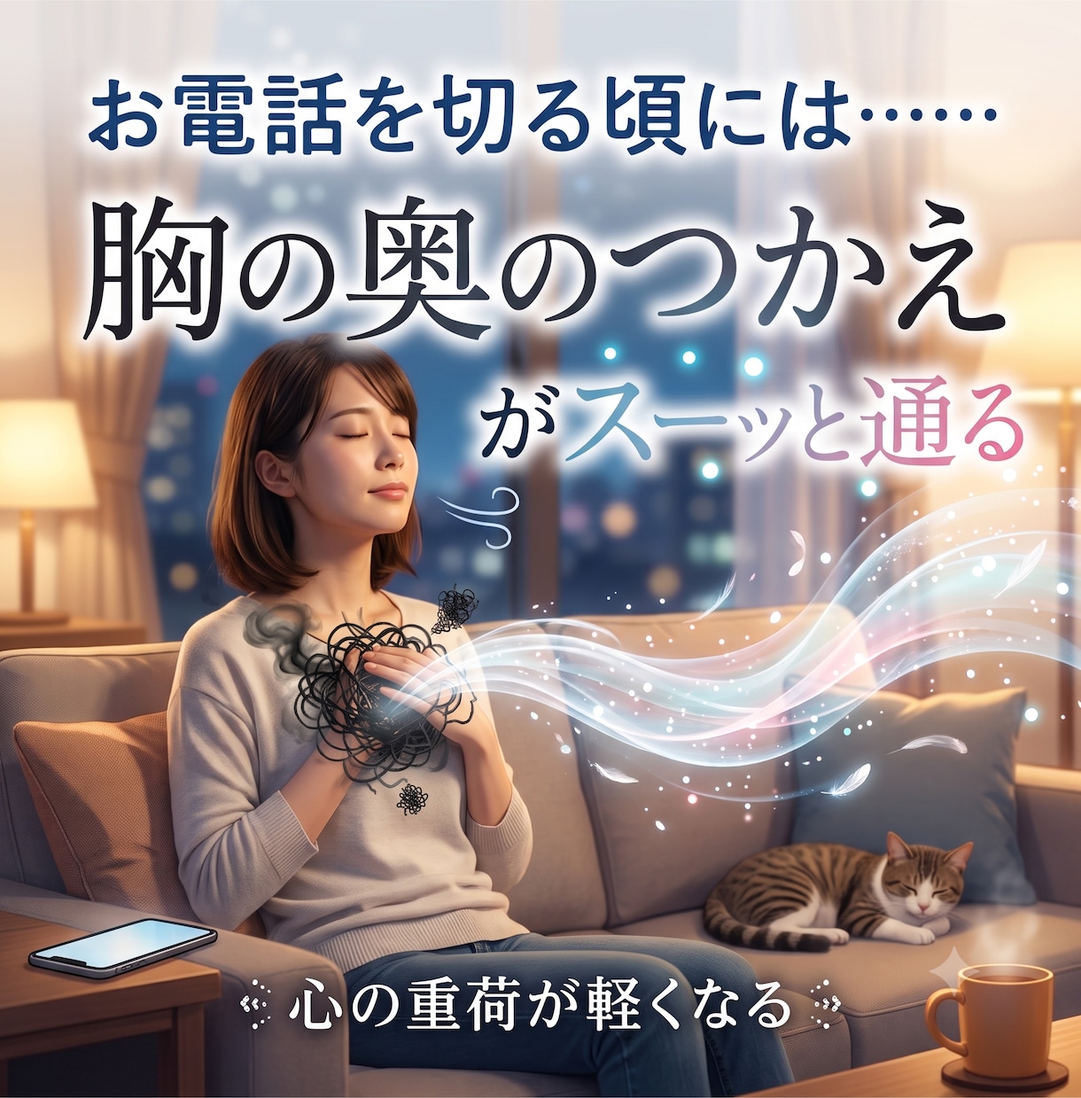 頭のぐるぐるを心理の専門家がそっと整えます 話す ➡ 整理 ➡ 気づく ➡ 見方が変わる ➡ 次に進める イメージ6
