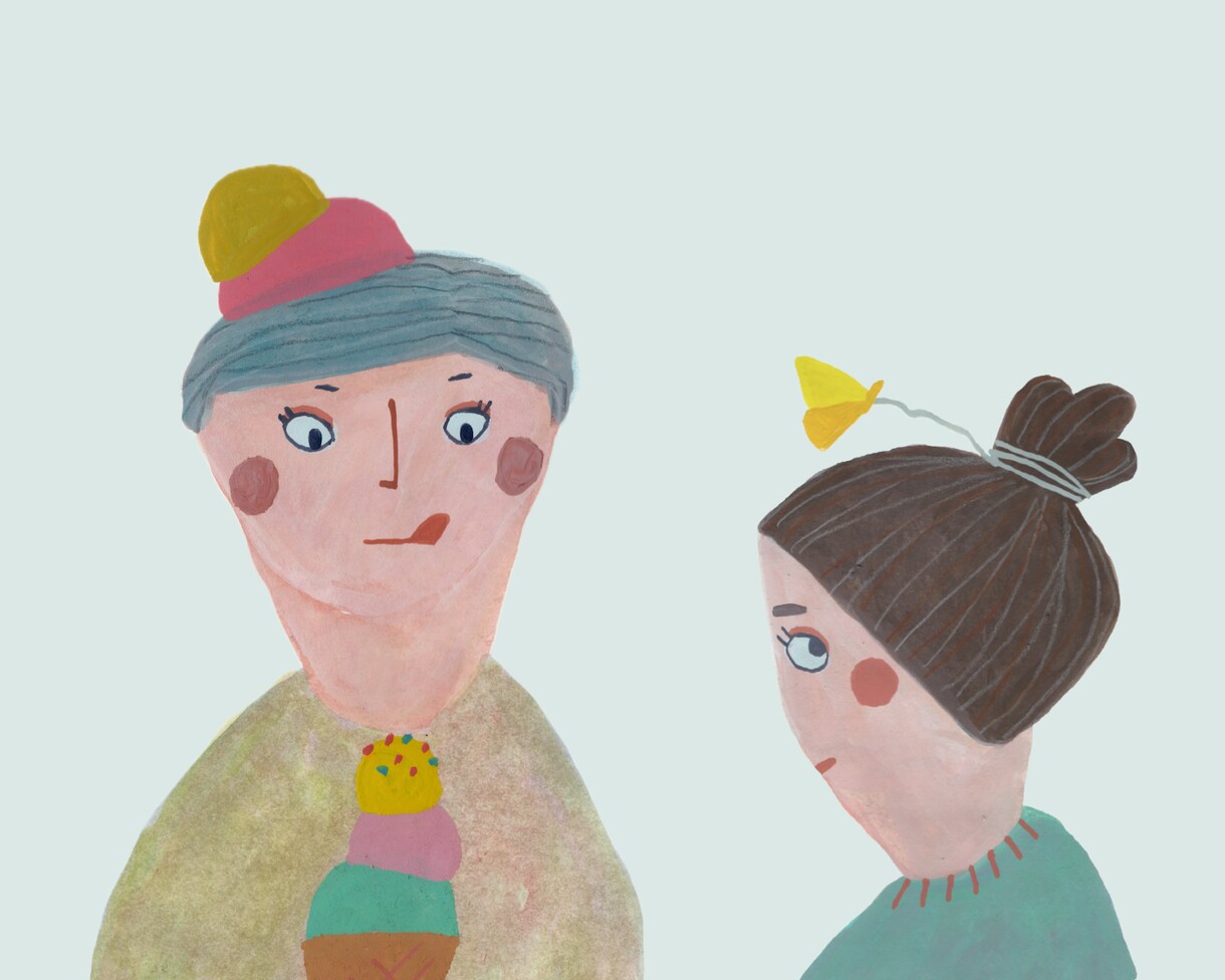 上半身メイン／人物の絵を描きます 素朴でかわいい絵が挿絵にぴったりです イメージ1