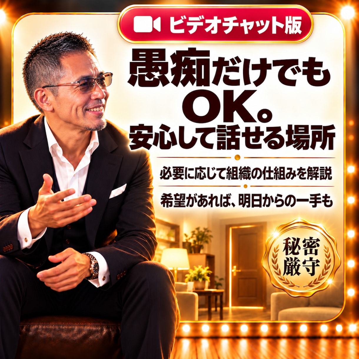 元上場企業管理職が仕事の悩みをビデオ相談します 愚痴OK。裏側の仕組み、面接・商談の実践練習まで対応します イメージ7