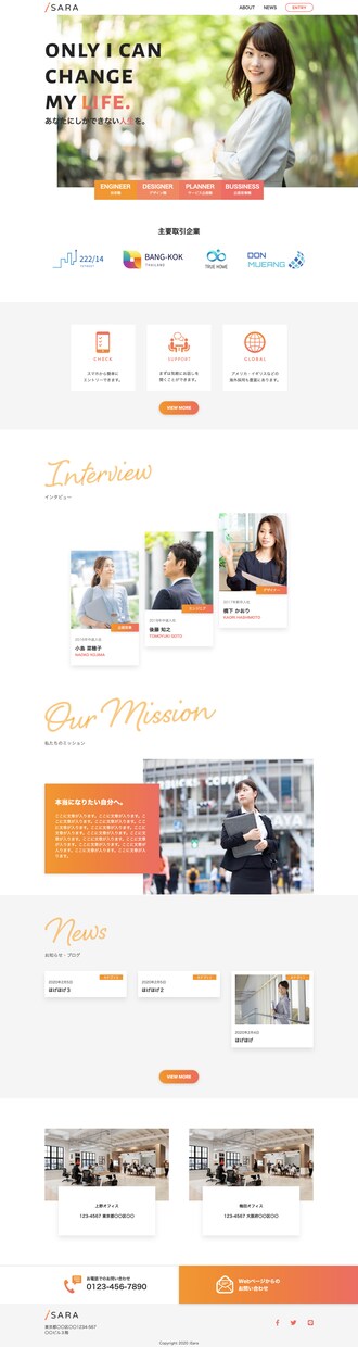 コーポレートサイト制作代行致します ■html / cssから WordPress をまるっと■ イメージ2