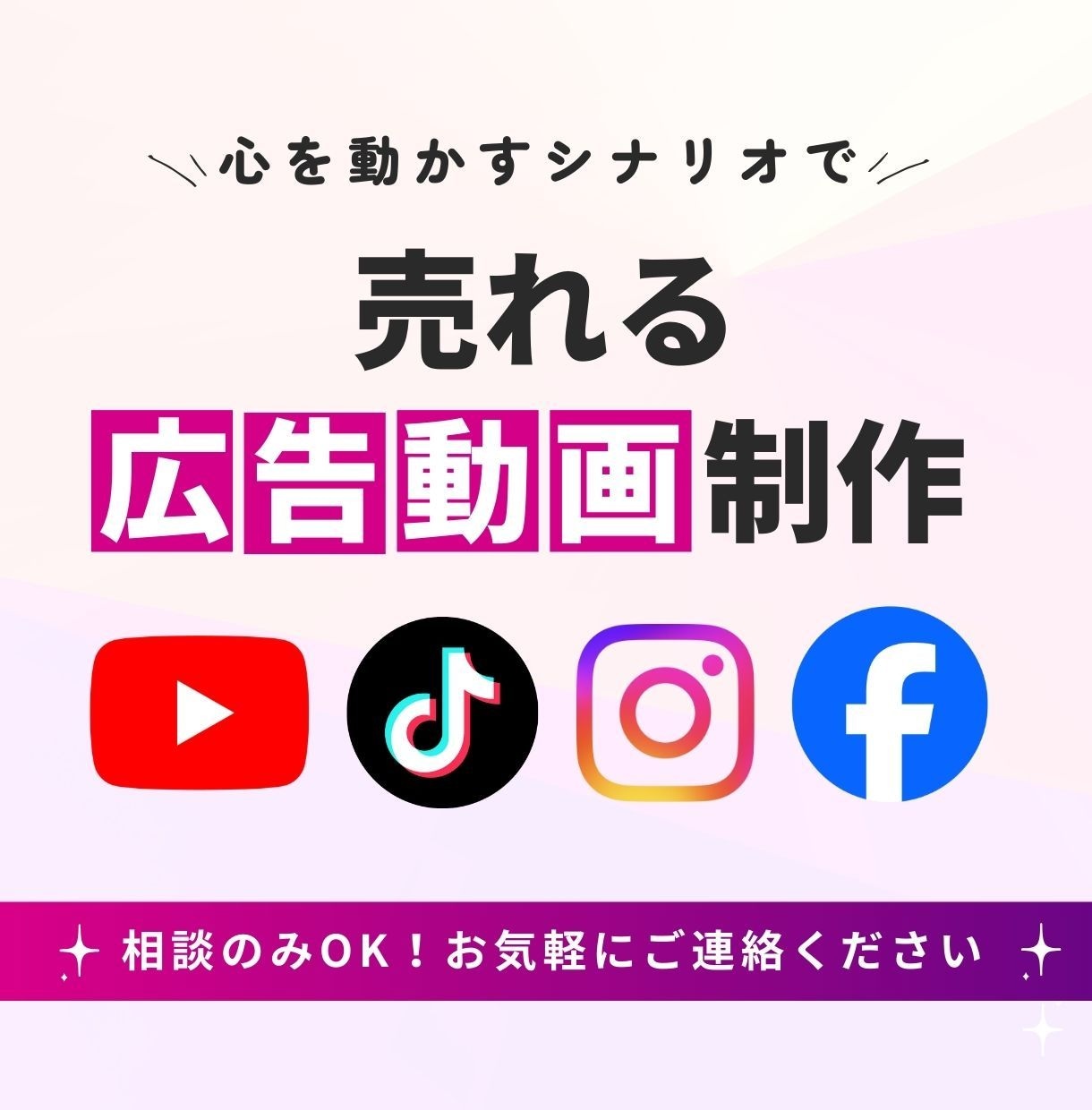 売上1,000万円実績！動画広告を作成します 実績豊富！心を動かすシナリオで動画制作を1から依頼できます イメージ1