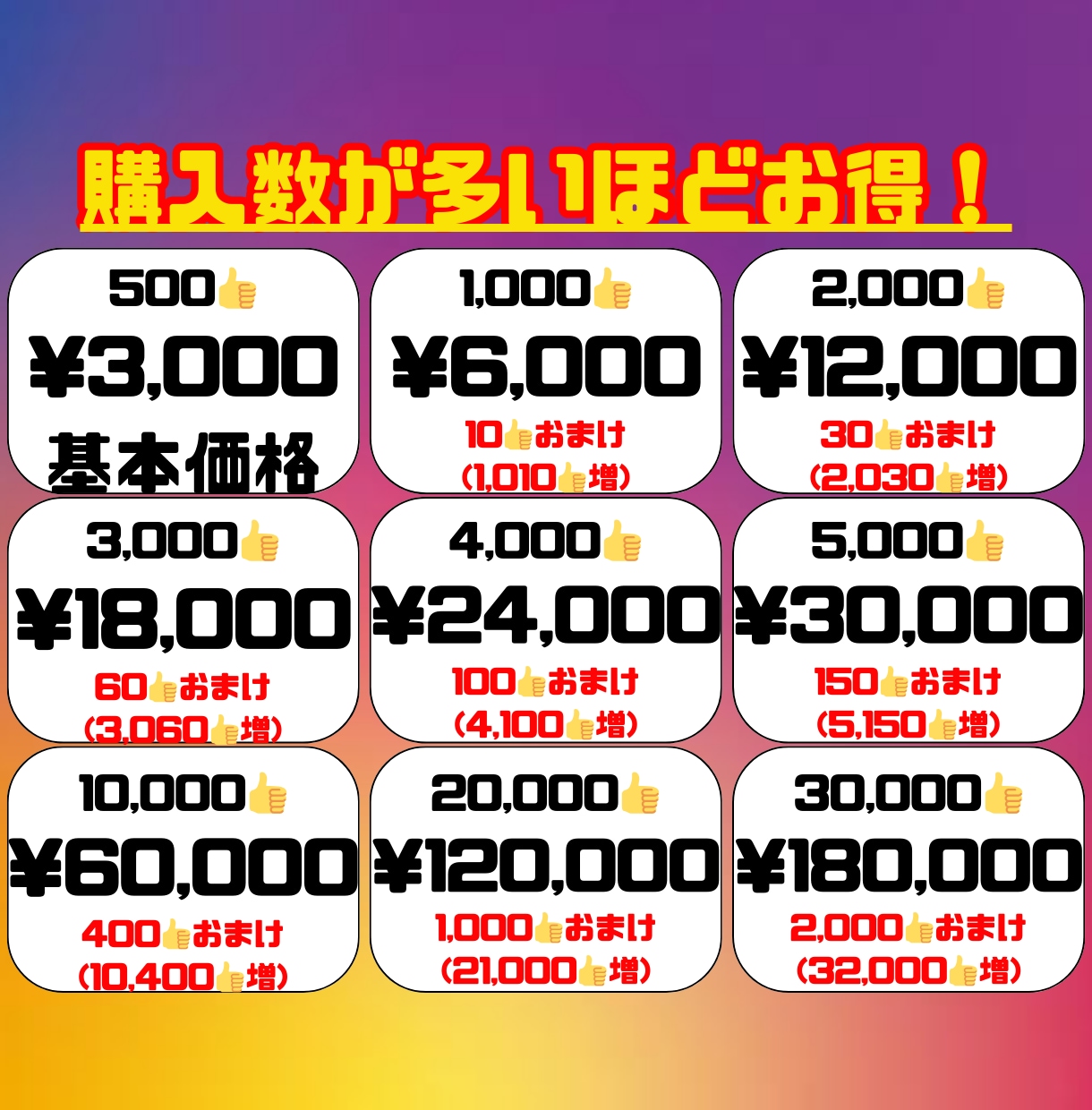 インスタ日本人男女20/30代からいいね増やします 500〜/まとめ最大12,000円割/初回15%リピ10%割 イメージ2