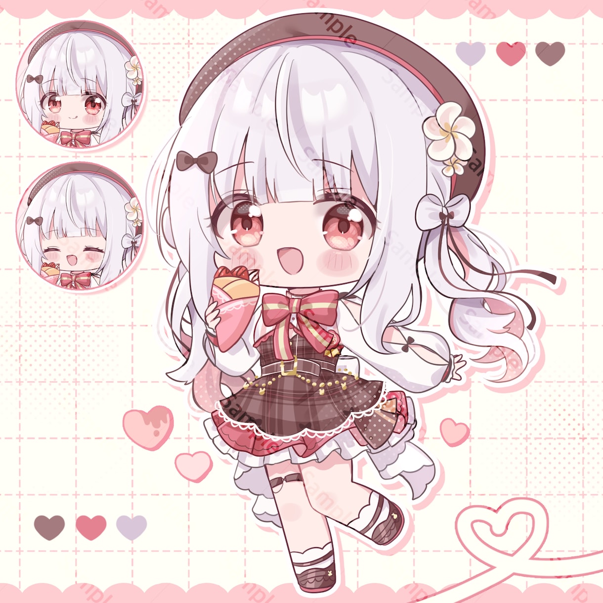 アイコンや1枚絵など︎✿ふわふわで可愛い絵描きます ☆現在通常等身・ミニキャラ特別価格で受付中です！ イメージ9