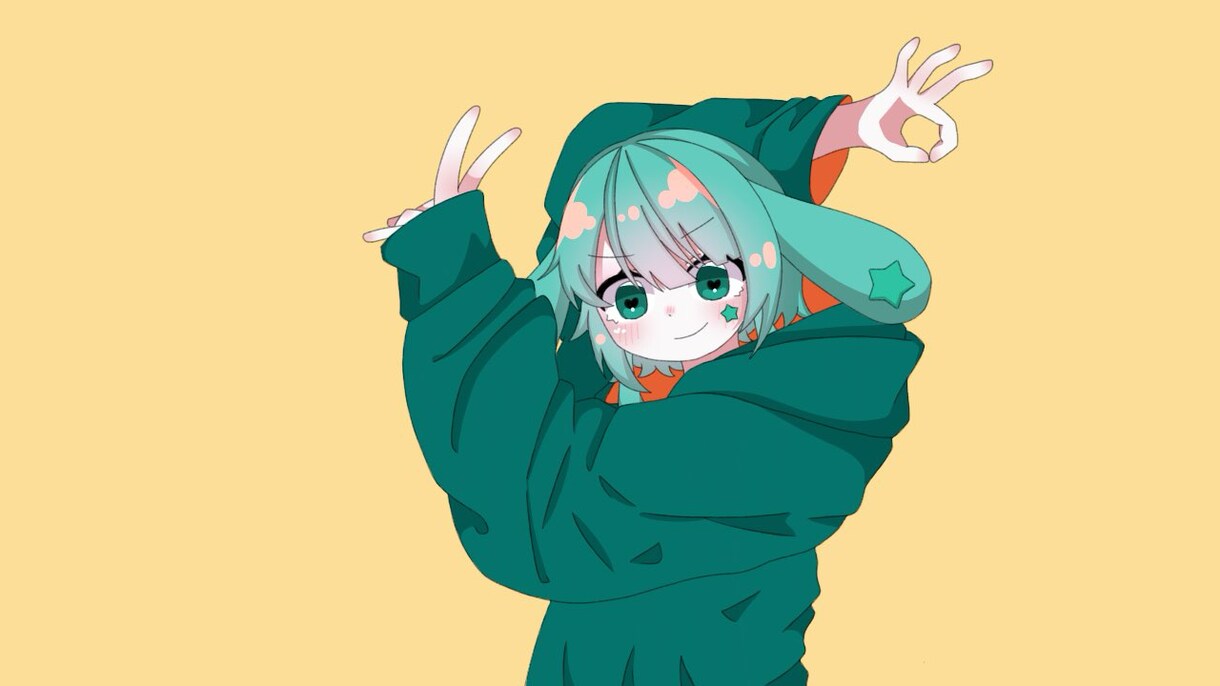 歌ってみたのサムネイル描きます お菓子代稼がせてください。キャラの可愛さを最大限魅せます。 イメージ2