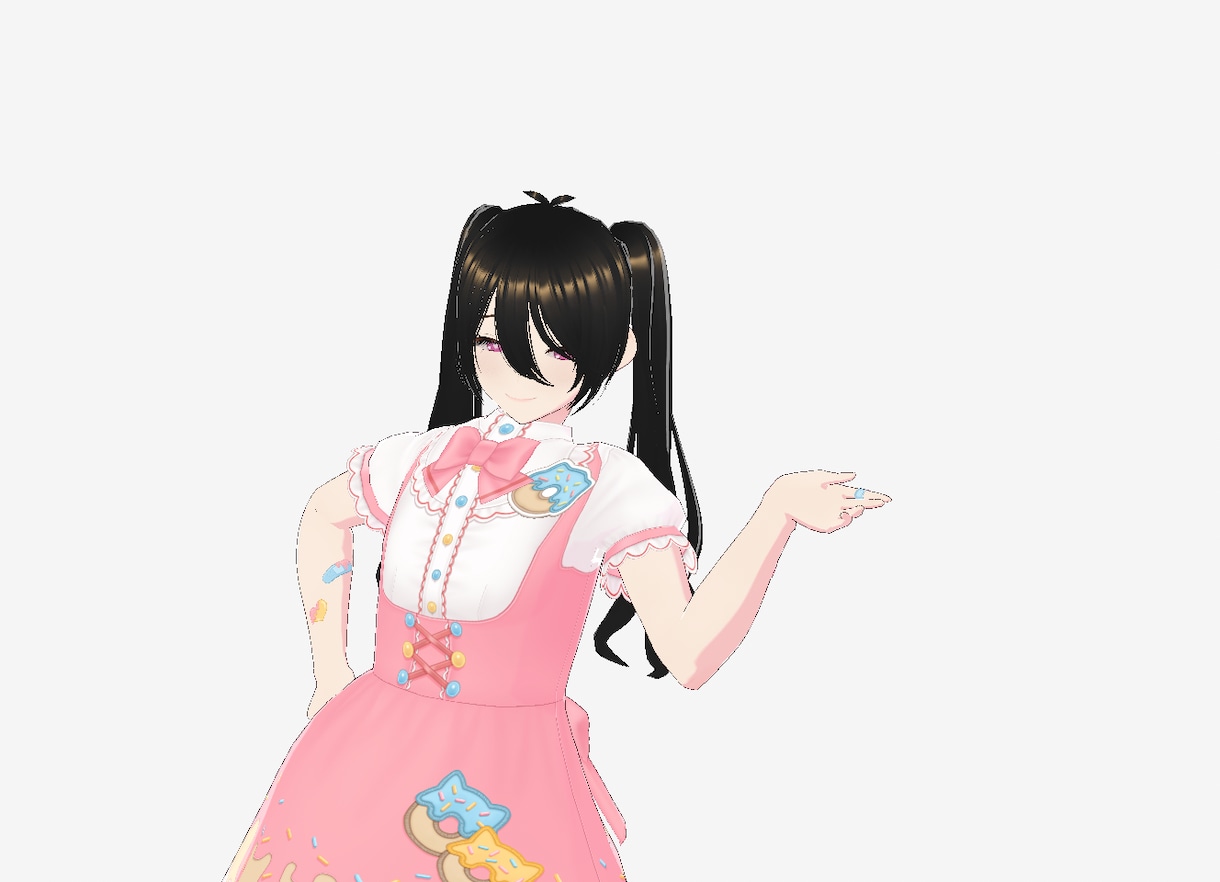 追加料金無しVTuber様向け3Dモデル作成します ハイクオリティな3Dモデルを作成！物理演算付き イメージ3