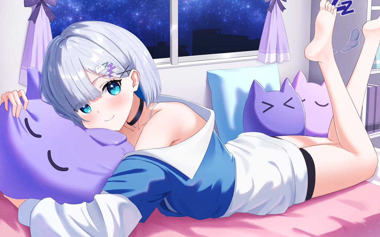 動画サムネイルや表紙、一枚絵など幅広くかきます 『可愛い』イラストをお描きします イメージ1