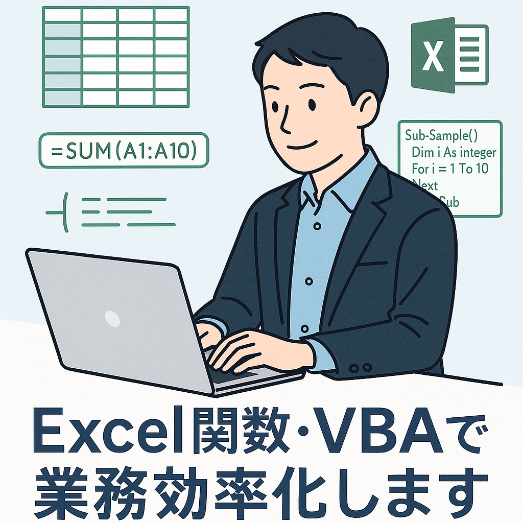 Excel関数やVBAで業務効率化します 複雑な表や作業を自動化し時間を削減します イメージ1