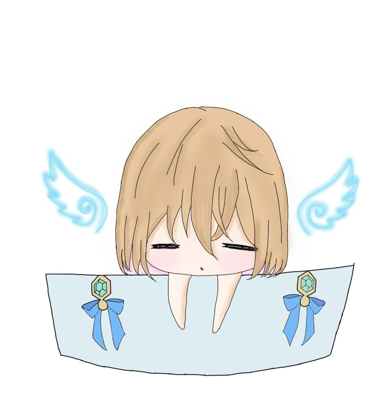 あなたに笑顔届けます ゲーム、アニメ等のイラスト1枚目ミニ2枚目書き途中の等身 イメージ1
