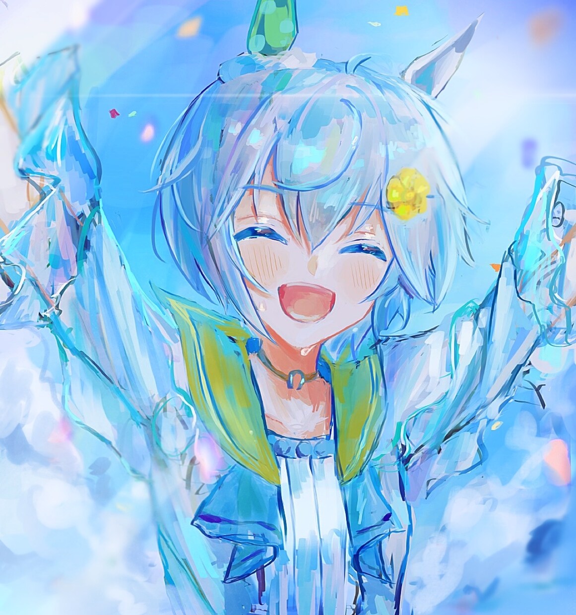 目を引く色彩の厚塗りイラスト描きます 個性派!つやつや鮮やか個性的な質感の厚塗り イメージ3
