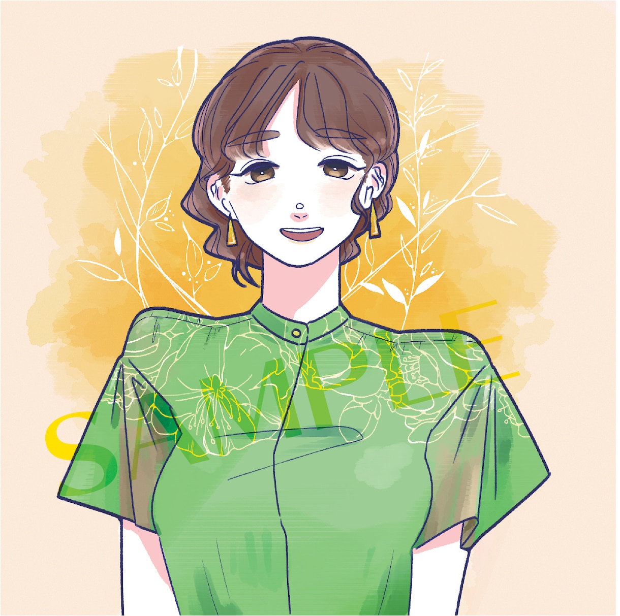 きれい・可愛い・大人っぽい！女の子イラスト描きます ブログ、SNS用、名刺など使用可なイラストはいかが？ イメージ5