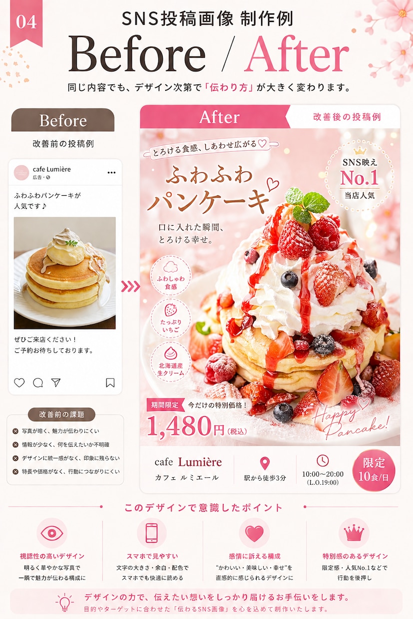 集客につながるSNS投稿画像を制作します Instagram・X・広告画像までまとめて対応します イメージ5
