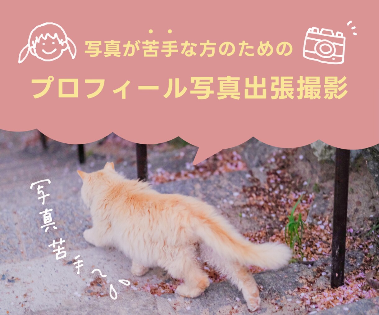 関西圏：SNS用プロフィール写真を撮影します 写真を撮られるのが苦手な方にこそ体験してほしい雑談撮影 イメージ1