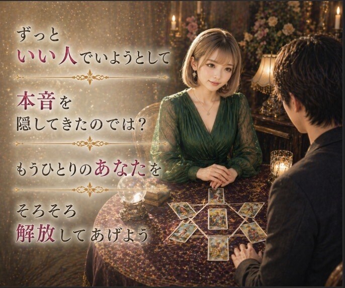 愛されたいのに恋愛が怖いあなたの心を優しく救います ✿仮面を外す恋愛心理×霊視電話鑑定で心の本音を読み解きます イメージ5