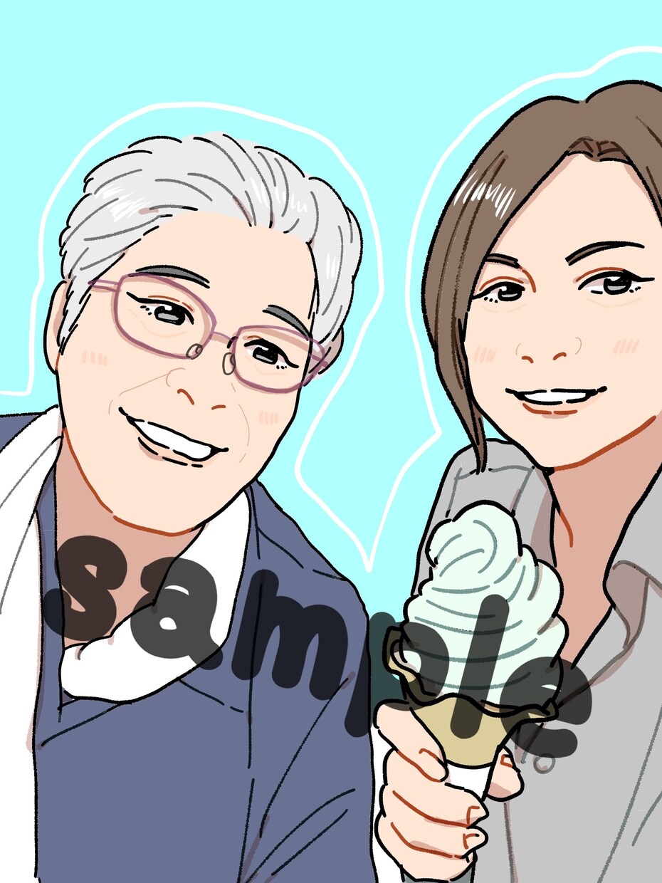 写真をもとにSNS用アイコン、イラスト作成します 最短即日◎ゆるふわイラストやリアル風イラストをお届け♩ イメージ9