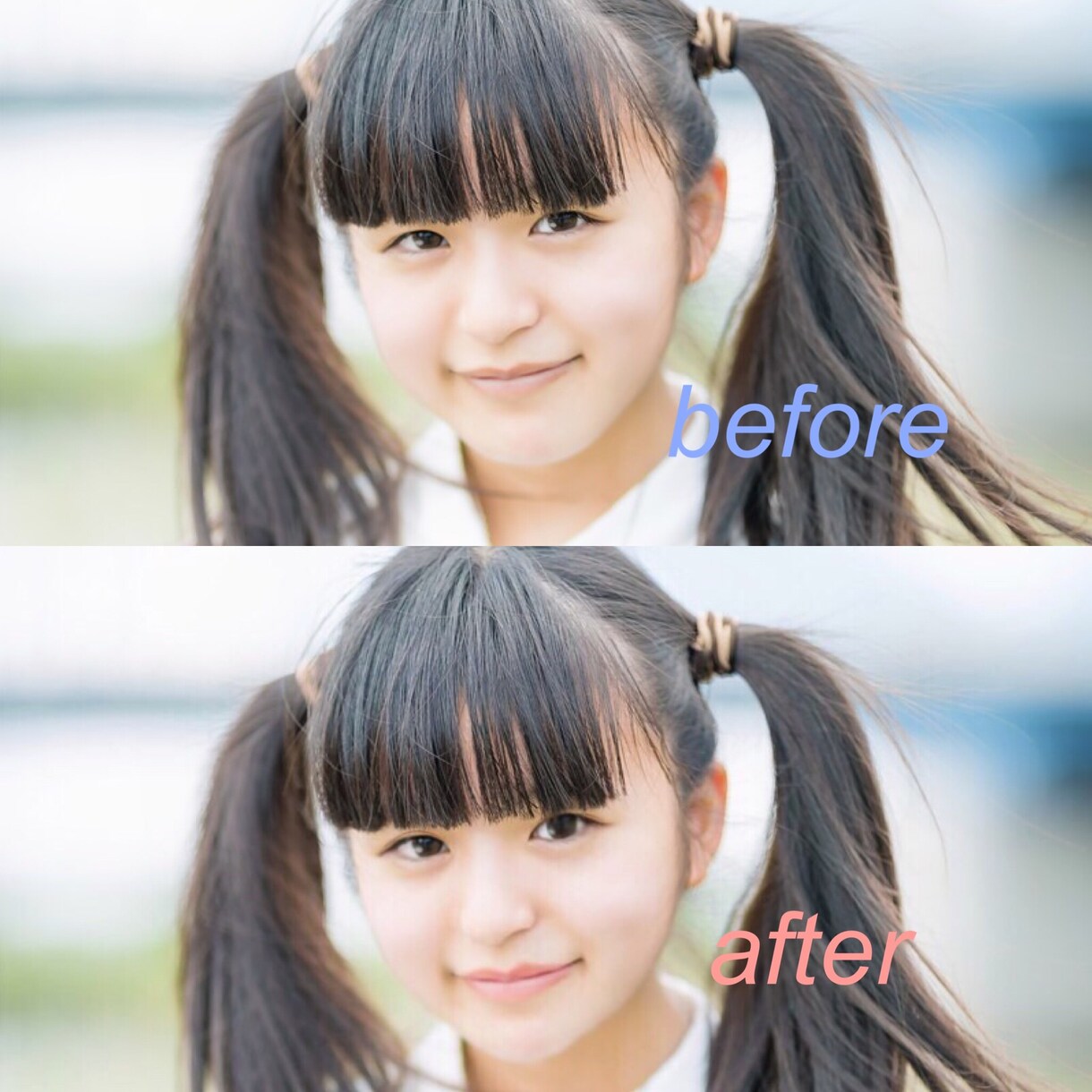 あなたの顔を自然に修正します 美肌は当然。輪郭や目の大きさも修正します。 イメージ2