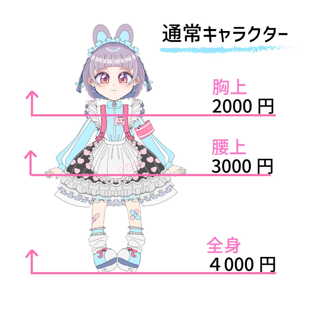 かわいい女の子のイラスト お安く描きます アイコンやサムネイルなどに使えるキャラクターを描きます！ イメージ3