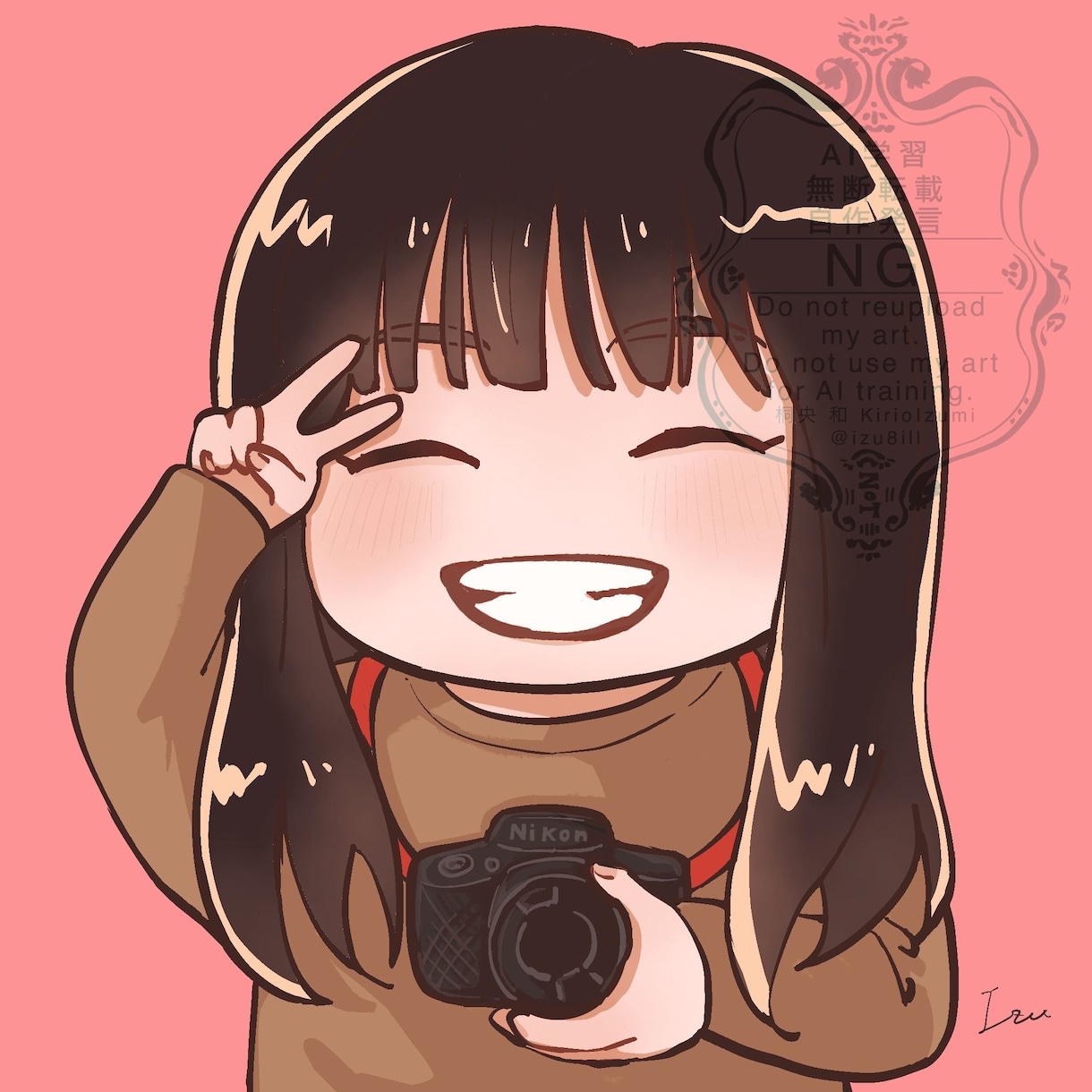 あなただけのための似顔絵アイコンを描きます オーダーメイドの似顔絵アイコンにしませんか？ イメージ3