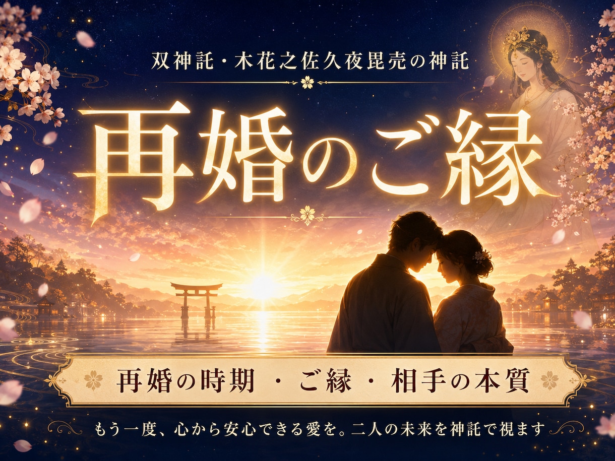幸せな再婚へ向けて。再婚の相手や時期を占います 幸せな結婚を望むあなたへ。新しい相手か、今の彼とのタイミング イメージ1