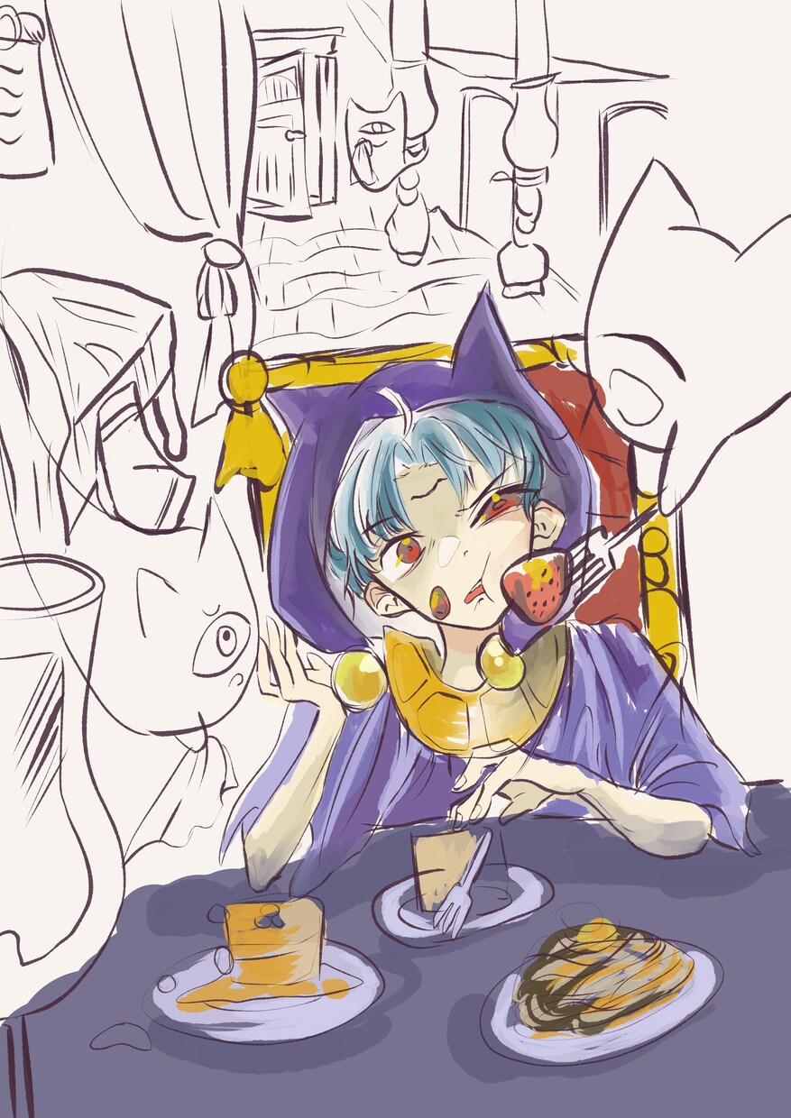 SNSアイコン用の美男子、美女、美しい絵描きます アイコン作成。あなたの描いた簡単なラフからアイコン書きます。 イメージ2