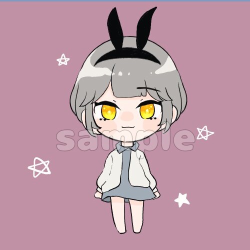 ちびキャラアイコン作成します 可愛いあなただけのアイコンを作ります！！ イメージ2