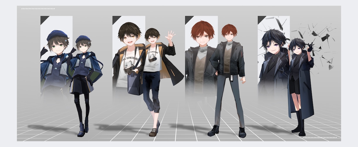 かっこいい/可愛い男の子の立ち絵を承ります 厚塗りをメインに立ち絵やアイコンなどを作成いたします イメージ8