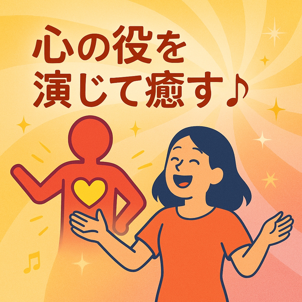 心の役を演じて癒す♪ハートアクトセラピーします 遊ぶように自分を癒す♪演じてブロック解放! イメージ2