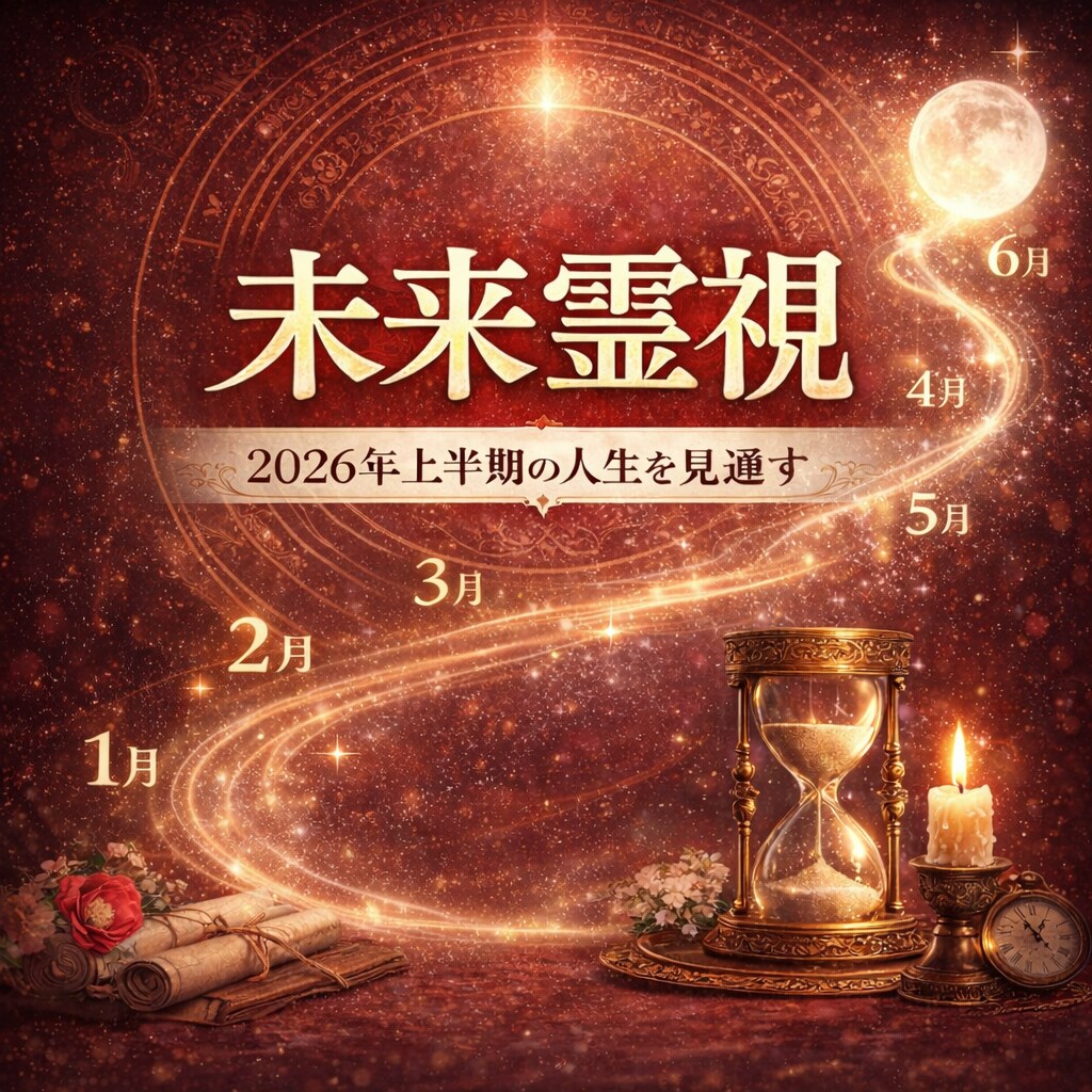 2026年上半期の未来タイムラインを霊視します 動く月・停滞期・恋愛/仕事/金運の流れまで イメージ1