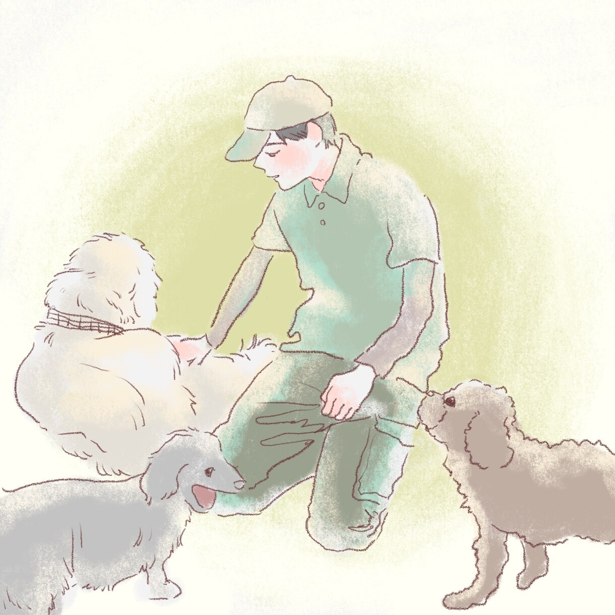 柔らかいタッチでアナログ風似顔絵描きます アイコンはもちろん家族親友恋人との思い出にオススメ！ イメージ5