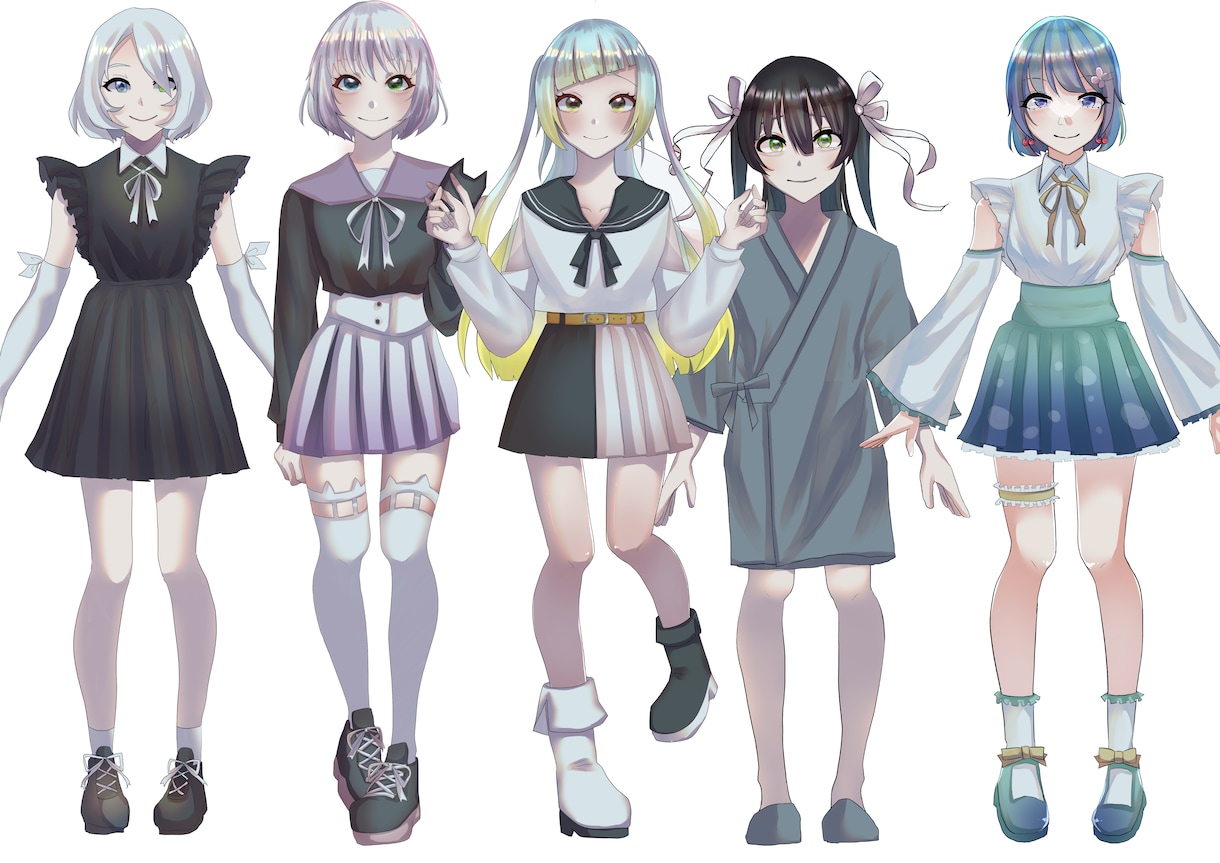 VTuber用のモデリング制作いたします 先着3名様限定価格！sns用アイコン付き！ イメージ4