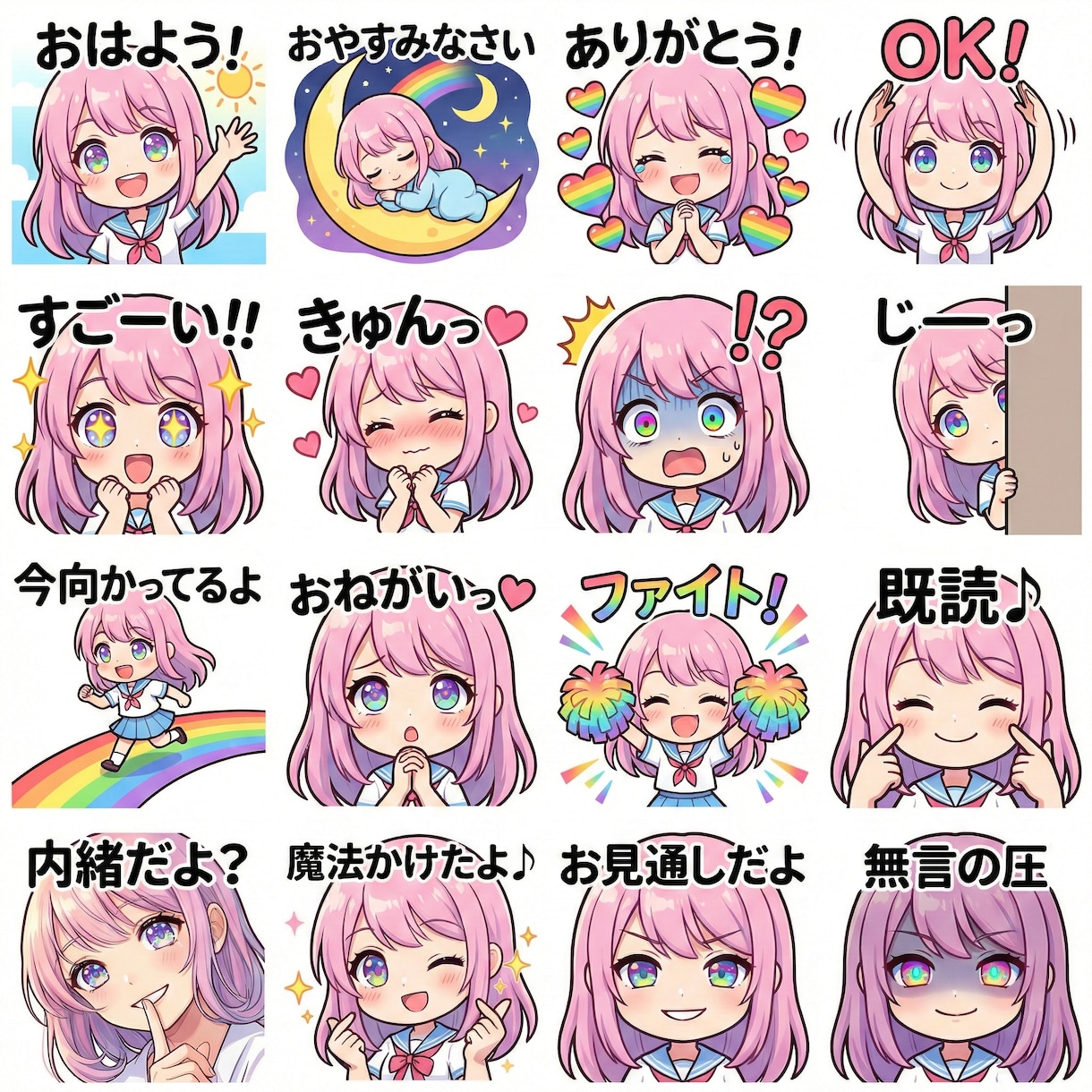 全て丸投げでLINEスタンプ作ります 丸投げOK！キャラデザ、セリフ案出しから申請までサポート イメージ1