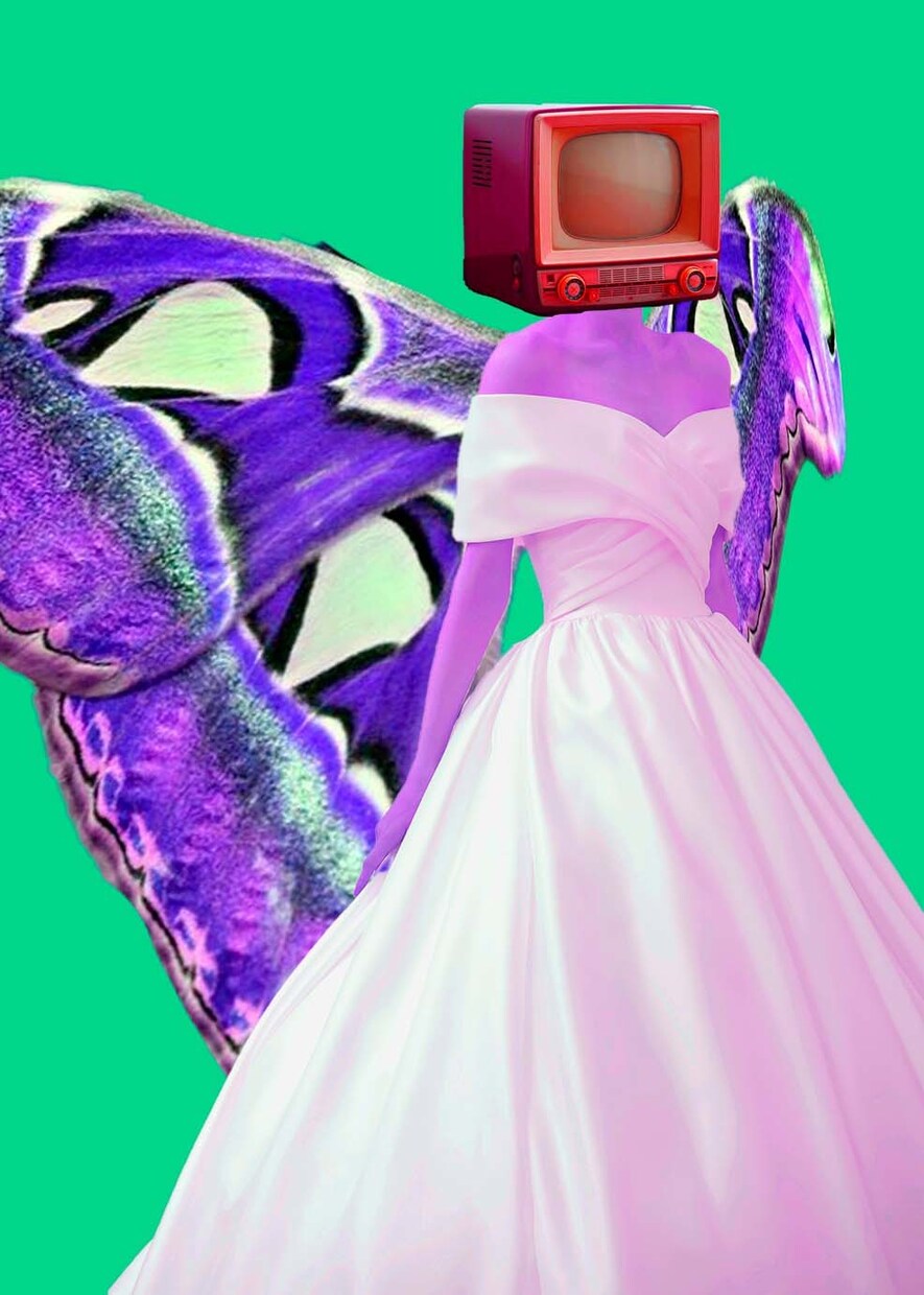 提供していただいた画像を元にコラージュを作成します 色彩豊かな尖ったデザインのコラージュ画像 イメージ6