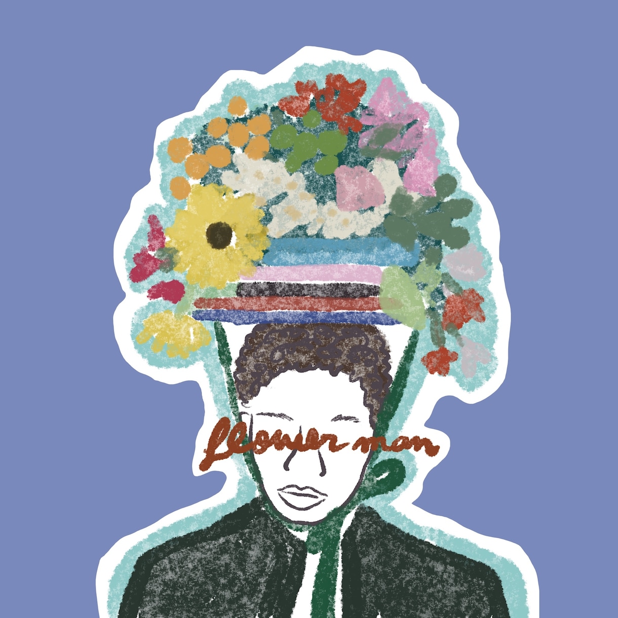 商用可！花をミックスしたおしゃれな人物像描きます 予算交渉可♡誕生花や好きな花でアイコンや挿絵やPR名刺にも！ イメージ7