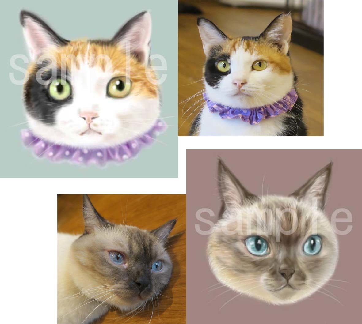 愛猫ちゃんでキュートなねこあたまアイコン描きます シンプルだけどふんわりもふ感もある愛らしいタッチです♪ イメージ4