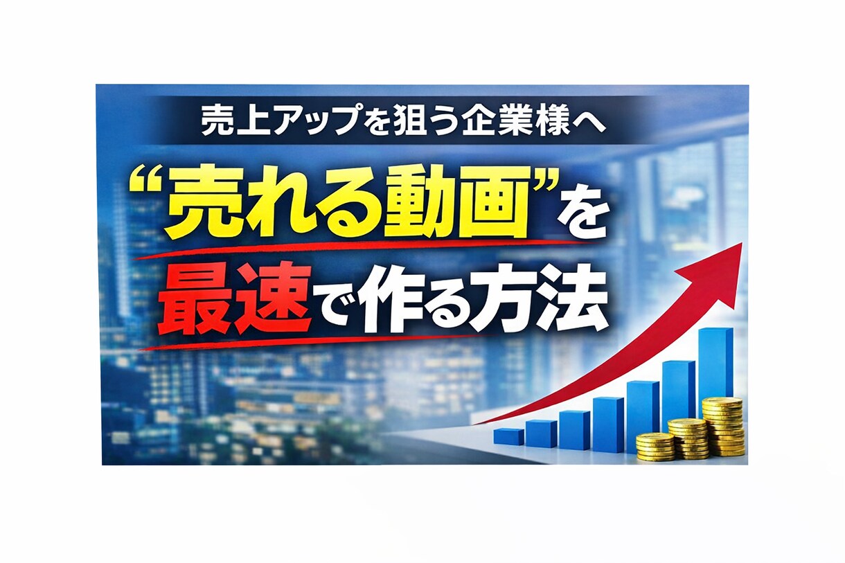 営業経験者が作る"売れる動画"台本+編集やります 再生されるだけじゃない、“売れる動画”を設計します。 イメージ1
