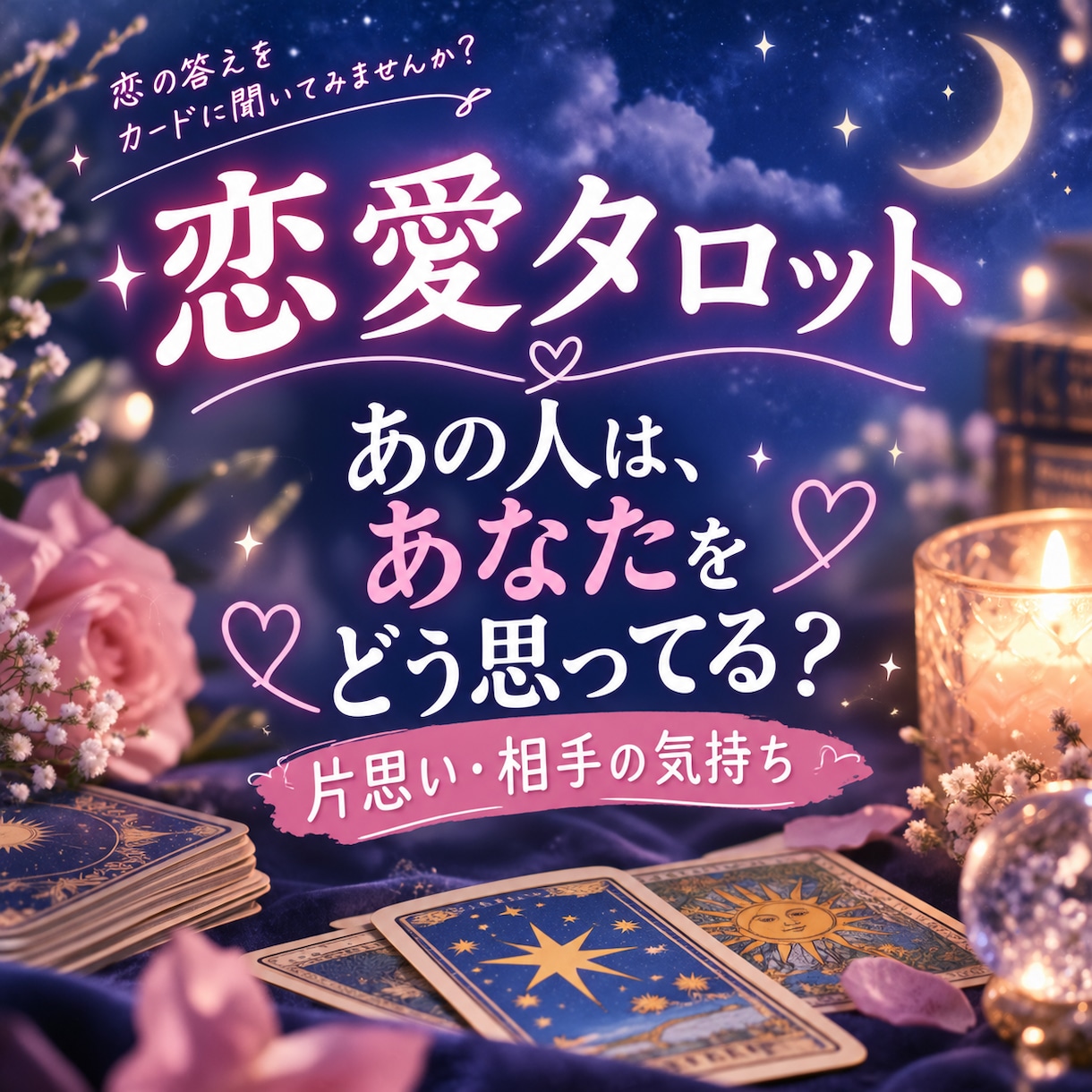 片思い・恋愛のお悩みをタロットで占います 気になるあの人の気持ちをタロットで占います イメージ1