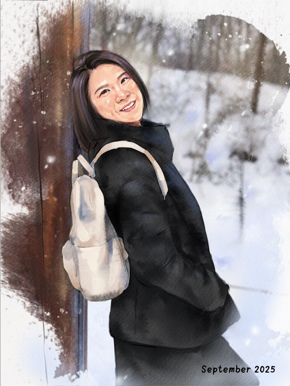 写真をもとに鮮やかなデジタル水彩似顔絵を描きます 【お1人様から】素敵な写真を鮮やかな作品に仕上げます✨ イメージ3