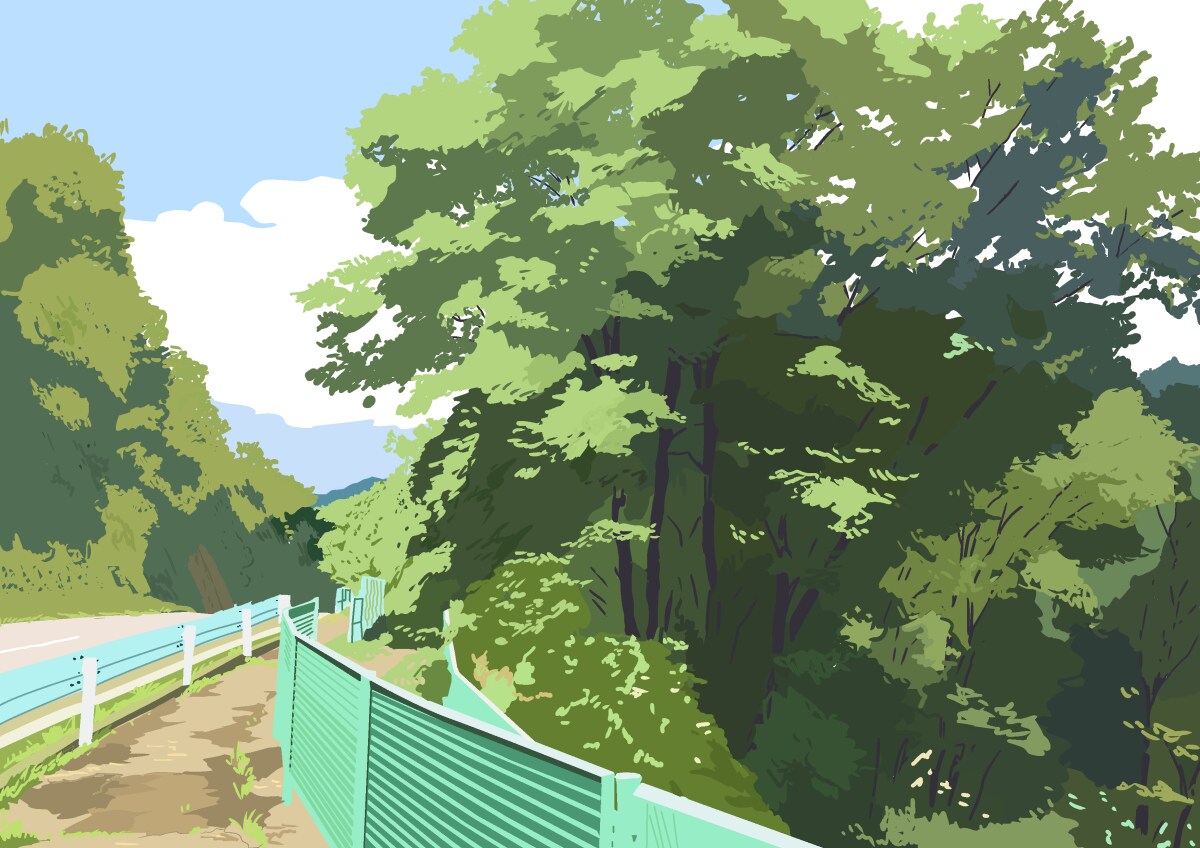 写真から、シンプルで明るい風景イラストを作成します ホームページやパンフレット、ポスターなどに適しています。 イメージ6