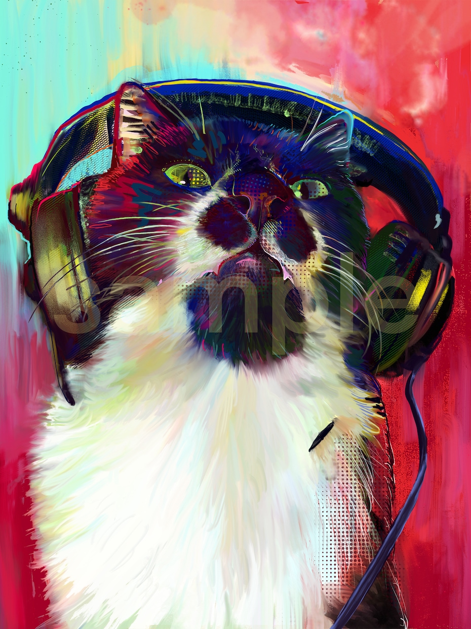ペットなどの動物のデジタルイラスト描きます 写真を元に動物のカラフルなデジタルイラストを描きます。 イメージ2