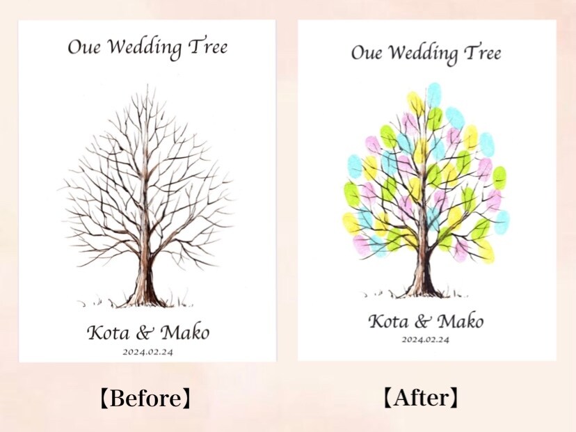 ゲストの皆様と一緒に、結婚証明書を創ります 世界に1つだけのウエディングツリーです^ ^ イメージ1