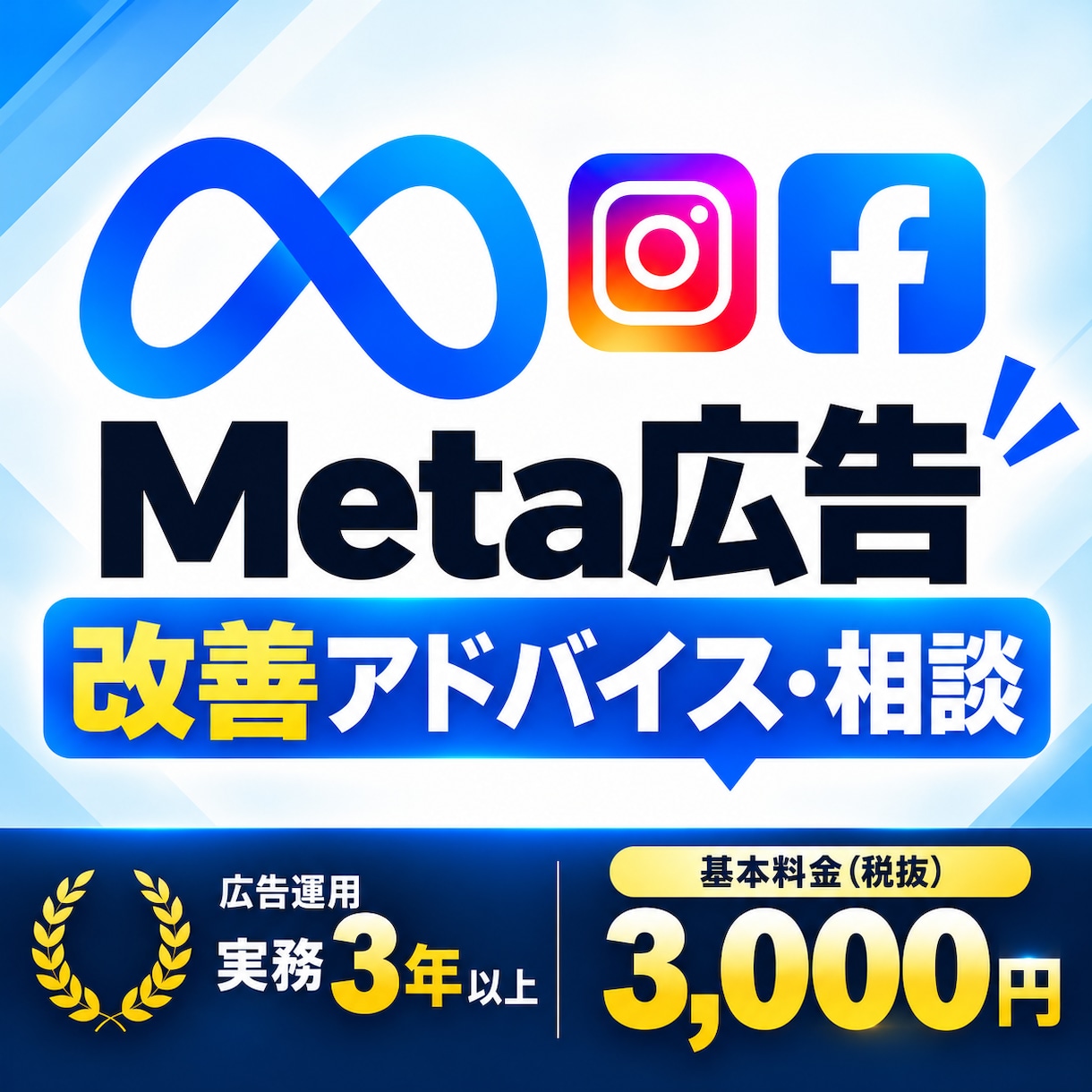 Meta広告の改善アドバイス・相談に乗ります 現役運用者が初心者の方でも丁寧にサポート イメージ1