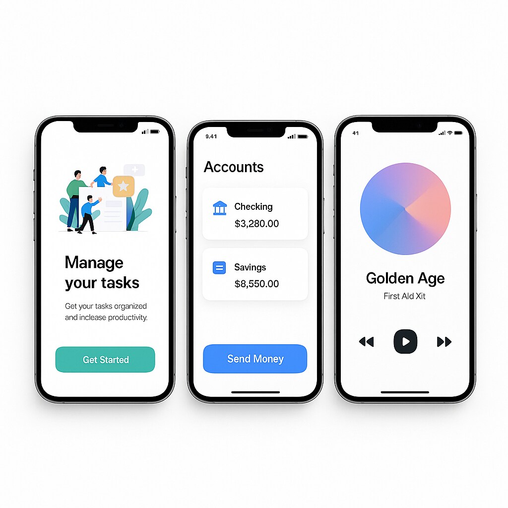 FigmaでアプリのUIをデザインします 使いやすく魅力的なアプリ画面を制作します イメージ2